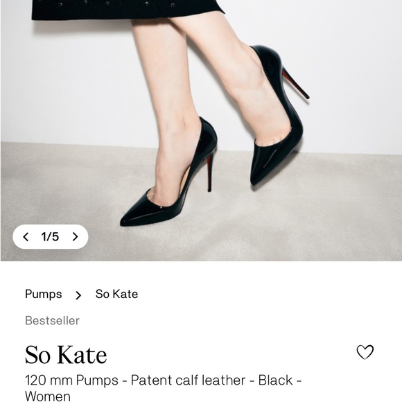 Christian Louboutin Black Patent Leather Heels - Picture 7 of 7